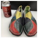 Espadrilles en cuir, grandeur 6.5-7