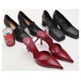 3 paires de talons hauts, pointure 9