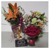 Arrangements floraux et bibelots