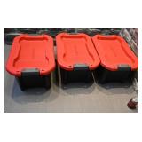 3 bacs de rangement Craftsman, avec couvercles