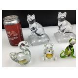 Animaux en verre, dont soufflé