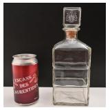 Carafe en verre, années '40-'50