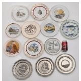 Lot d'assiettes de collection, dont 3 en étain