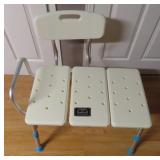 Banc de douche ou de bain, pattes ajustables