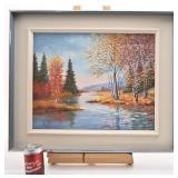 Toile signée, 16'' x 20'', encadrée