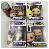 4 figurines Funko Pop, dont Peter Pan