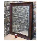 Grand miroir biseauté, encadré, 36'' x 46''