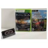 2 jeux vidéos, neufs, dont Halo 4 Xbox 360