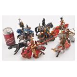 Lot de figurines chevaux et guerriers, Papo et