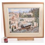 Toile signée Michèle Raby '98,  20'' x 24'',