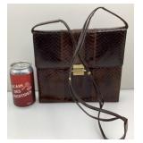 Bourse en cuir, serpent, vintage