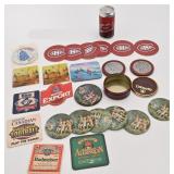 Lot de sous-verres vintage