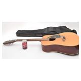 Guitare Aria, 12 cordes, avec étui souple