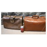 2 sacs en cuir, années '50-'60