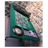 *Table de casino, avec roulette,