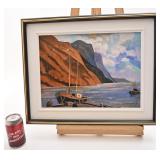 Toile signée Serge Lachapelle, 12'' x 16'',
