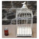 Cage à oiseaux décorative, en métal