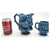 Pichet et tasse Inarco Mood Indigo, années '60