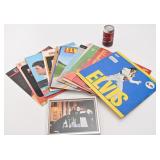 Lot de vinyles 33 tours / RPM d'Elvis, avec cadre