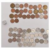 Lot de pièces de monnaie d'Allemagne et de
