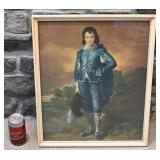 Impression du Blue Boy de Thomas Gainsborough,