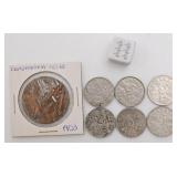 Pièces de 5 cents canadiennes, années '20 à '30,