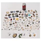 Lot de pendentifs, dont argent 925, Monet,