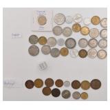 Lot de pièces de monnaie d'Espagne et