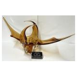 *Grand centre de table en verre soufflé, 32'',