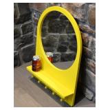 Miroir avec tablette et crochets, Ikea,