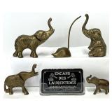 Éléphants et souris, en laiton