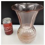 Ancien vase en verre, style dépression
