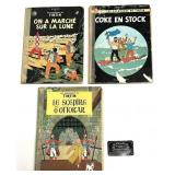 3 albums Tintin, fin 1960, début 1970
