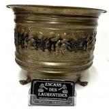 Cache-pot, en laiton, hauteur : 7.5''