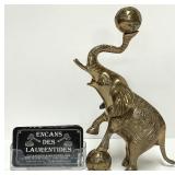 Éléphant en laiton, vintage