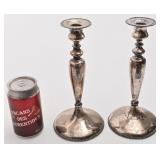 Paire de chandeliers Birks, plaqués argent
