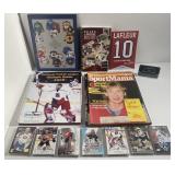 Lot de magazines et de cartes de hockey