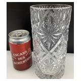 Vase en cristal pinwheel, hauteur : 8''