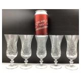 5 verres à sherry, pinwheel, années '70