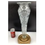 Vase en cristal pinwheel, hauteur : 17.5''