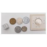 Pièces de 5 cents du Canada, années '20 à '40,