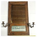 Anntique cadre-miroir religieux