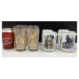 4 verres Libbey Golden Foliage Pinecone et