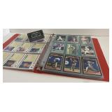 Cartable avec cartes de baseball