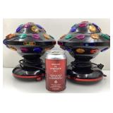 2 lampes multicolores, fonctionnelles