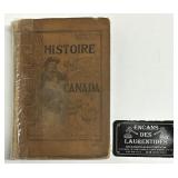 Antique livre Histoire du Canada, 1923