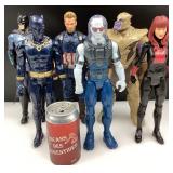 Lot de figurines de super-héros