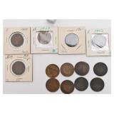 Lot de pièces de 1 cent du Canada, dont plusieurs