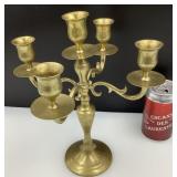 Candelabre à 5 branches, en laiton