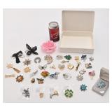 Lot de broches, dont nacrée, FB, Sugarfix,